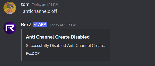 antichannel create off