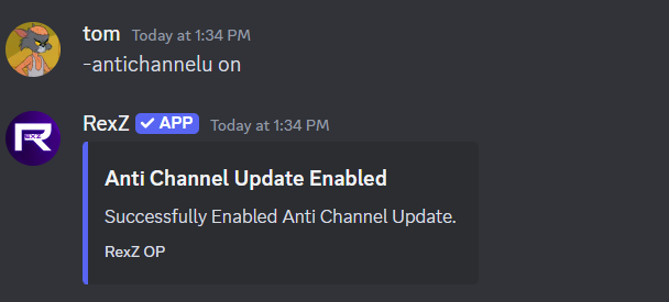 antichannel update limit