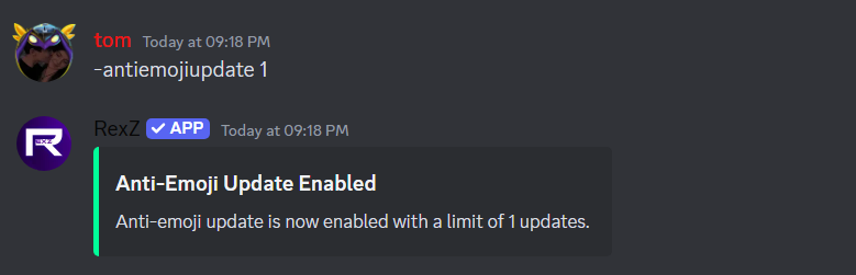 antiemoji update limit