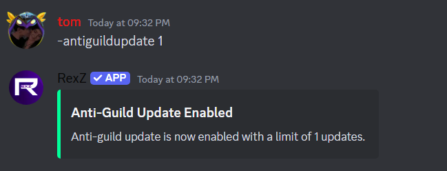 antiguild update limit