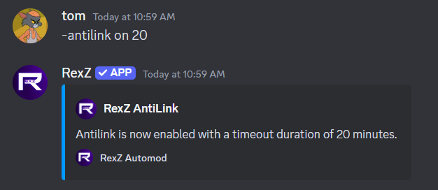 Antilink with Timeout