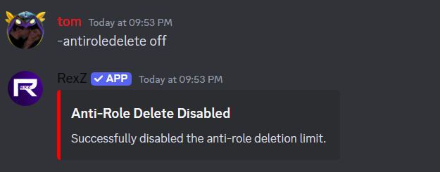 antirole delete off